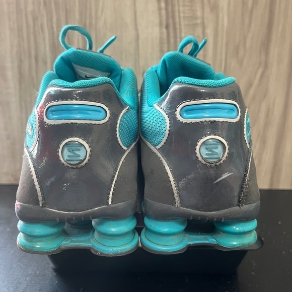 Nike Shox NZ Turquoise & Charcoal Grey Running Shoes Women's Size 8.5 314561-040 - Picture 10 of 13